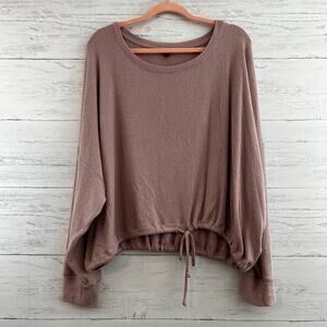 Express Pink Long Sleeve Pullover Sweater Size XL